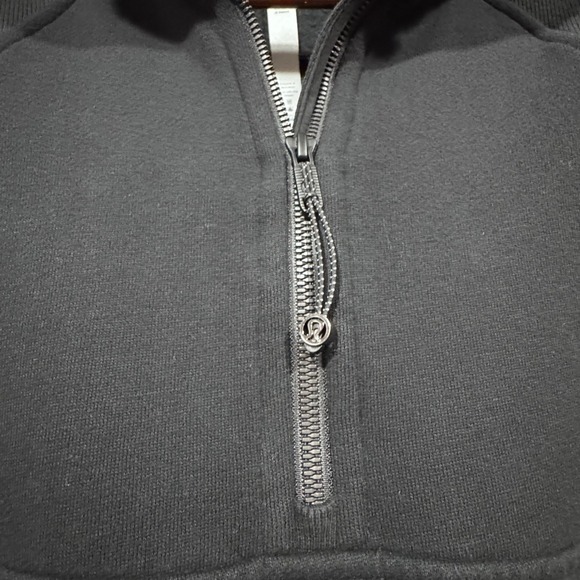 Lululemon Scuba Oversized Cropped Half Zip Hoodie Logo Athleisure M L Flawless - Picture 5 of 13